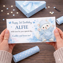 1st Birthday personalised Money Envelope | Baby custom money Gift Holder