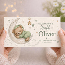 Personalised Baby Money Envelope, New Baby Gift, Baby Shower Gift, Custom Name Card, Keepsake Envelope, Baby Boy Girl Gift