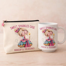 Teen Girl Gift Box Personalised, Birthday Gift Set for Teenager, Custom Name Mug & Makeup Bag