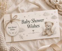 Baby Shower Wishes Money Envelope, Neutral Baby Gift Holder, Gender Neutral Baby Shower Gift
