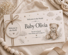Personalised name and message Baby Money Envelope gift