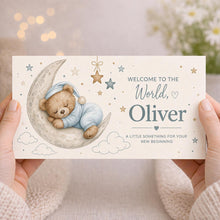 Personalised Baby Money Envelope, New Baby Gift, Baby Shower Gift, Custom Name Card, Keepsake Envelope, Baby Boy Girl Gift