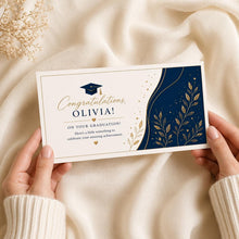 Personalised Graduation Money holder, DL cash Gift envelope, Custom Name Graduation  Card Alternative