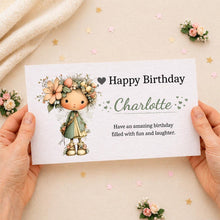 Personalised birthay Money Envelope for Kids | Cash Gift Holder | Custom Treat Wallet | Gift for Children
