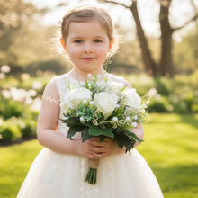 Elegant Ivory Rose & Gyp Wedding Bouquets – Timeless Beauty for Your Special Day