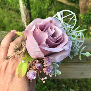 wedding bouquet collection featuring dusky pink roses and peonies