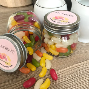 Jelly Beans in glass jar- suitable for vegans