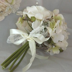 silk bridesmaids posy bouquet
