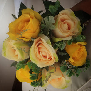 artificial wedding flower bouquet