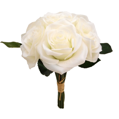 artificial ivory silk roses