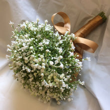 artificial wedding bouquet of gypsophilia