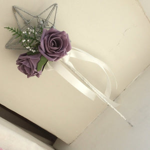 bridesmaids star wand and foam roses