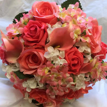 wedding bouquet using coral flowers