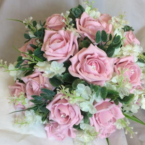brides bouquet of foam roses