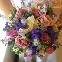 wedding bouquet of artificial flowers