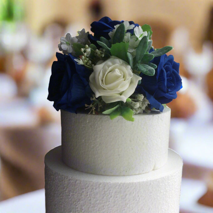 artificial flower cake topper