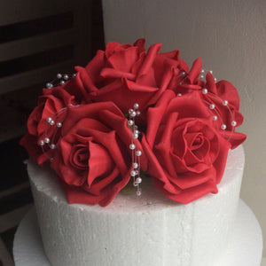 rose cake topper