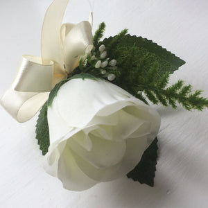 silk rose buttonhole