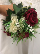 A bouquet collection featuring silk roses in a choice of colours and sizes