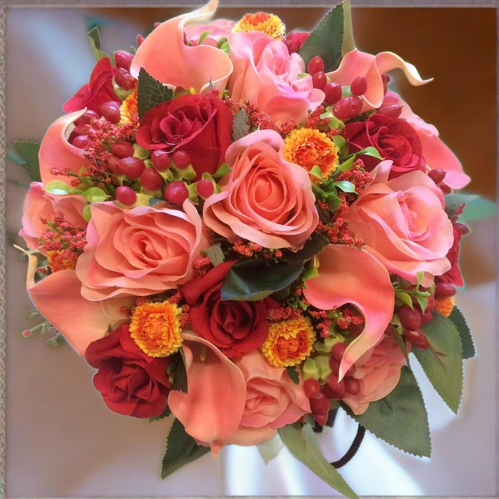 blush pink brides bouquet