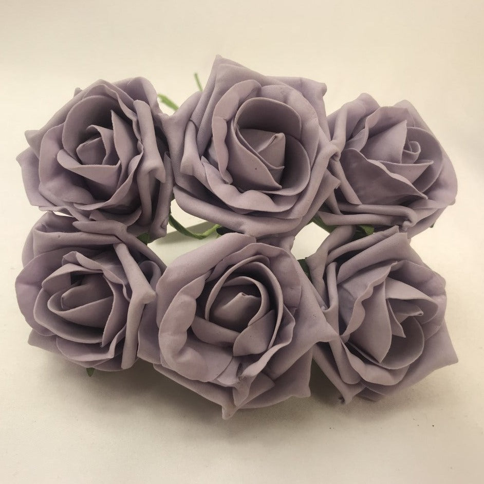 lilac foam roses