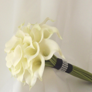 real touch calla lily wedding bouquet