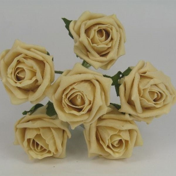 6cm gold foam roses