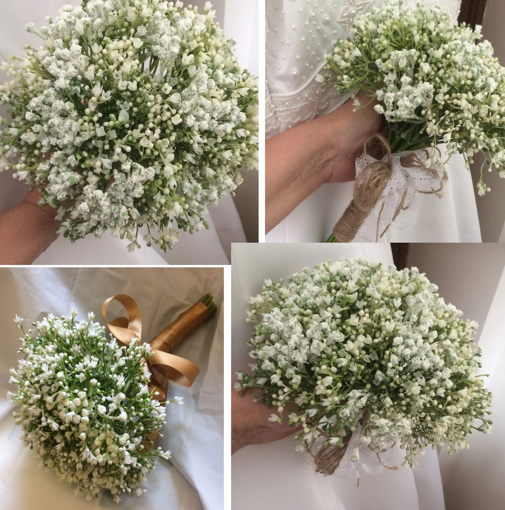 A wedding bouquet collection of artificial Gypsophila – AbigailRose