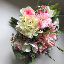 brides bouquet of artificial flowers