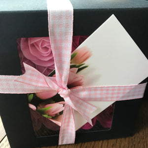 16 luxury soap roses in box - pink