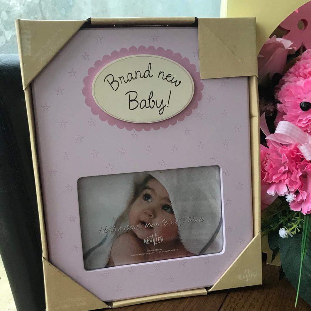 new baby girl photo frame