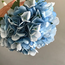 A bouquet collection of blue hydrangea
