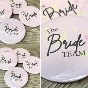 The Brides Team 58mm Hen Party, Hen Night Accessories badge