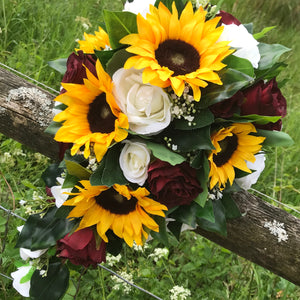 artificial teardrop wedding flower bouquet