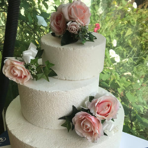 Wedding cake collection of blush rose cake decorations
