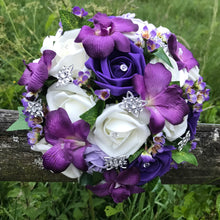 artificoal flower wedding bouquet