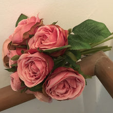 vintage pink artificial roses