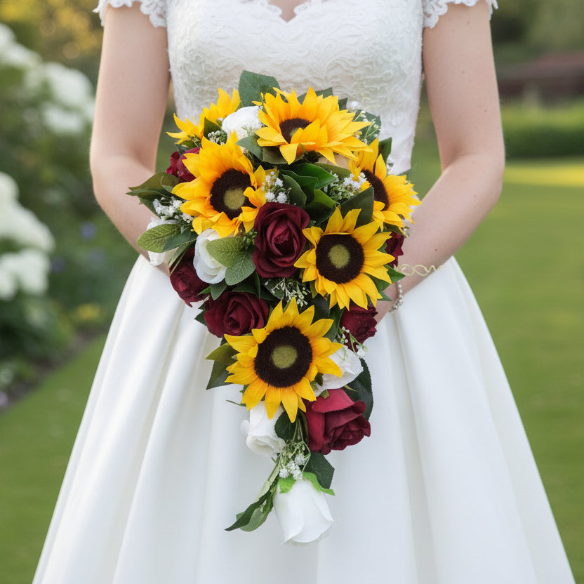 A bouquet collection of artificial roses and sunflowers AbigailRose A bouquet collection of artificial roses and sunflowers AbigailRose