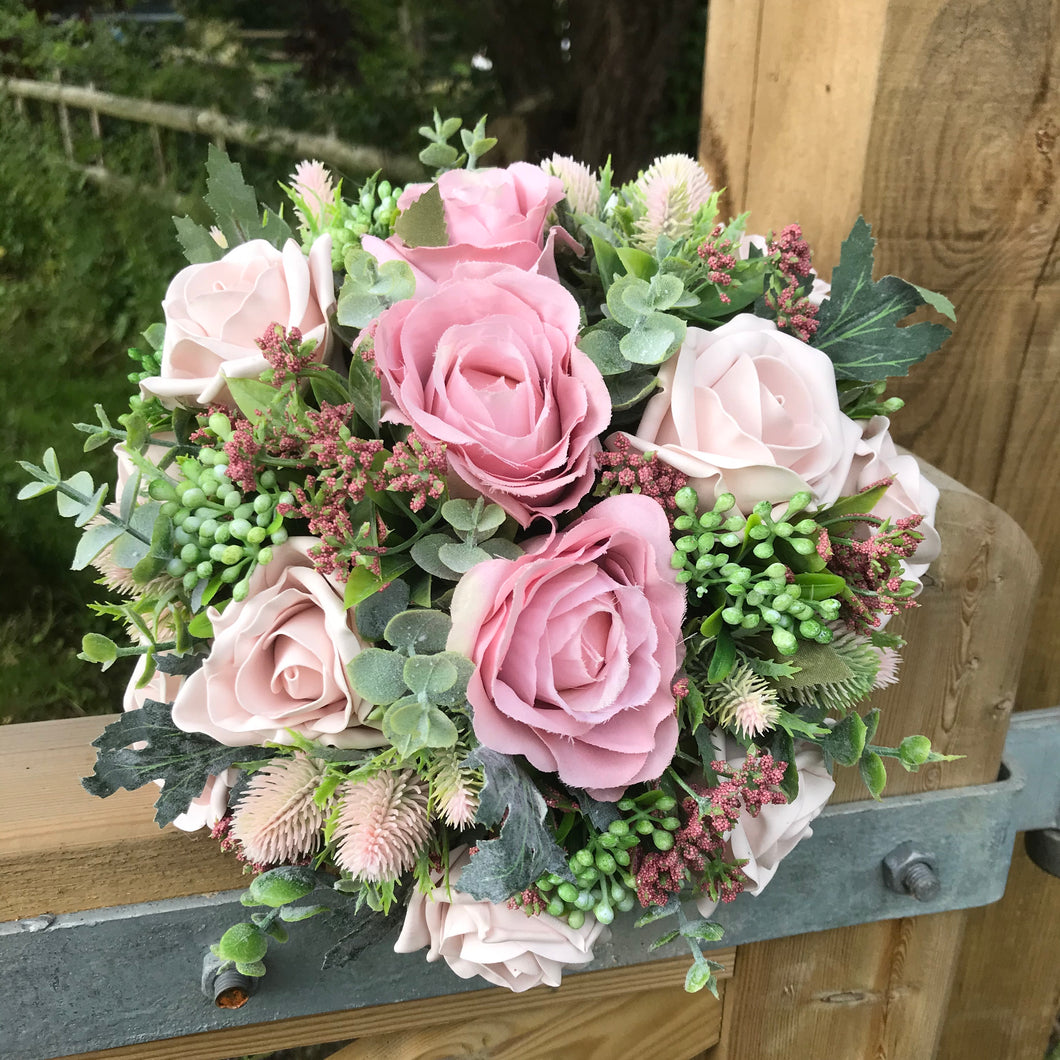 dusky pink bouquet