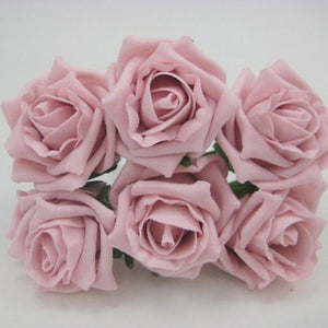 A wedding bouquet collection of foam roses in a choice of rose colour