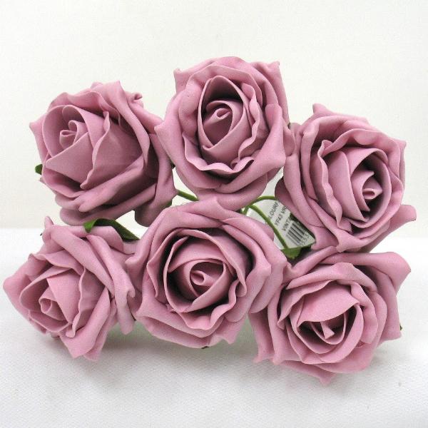 6cm vintage rose foam roses